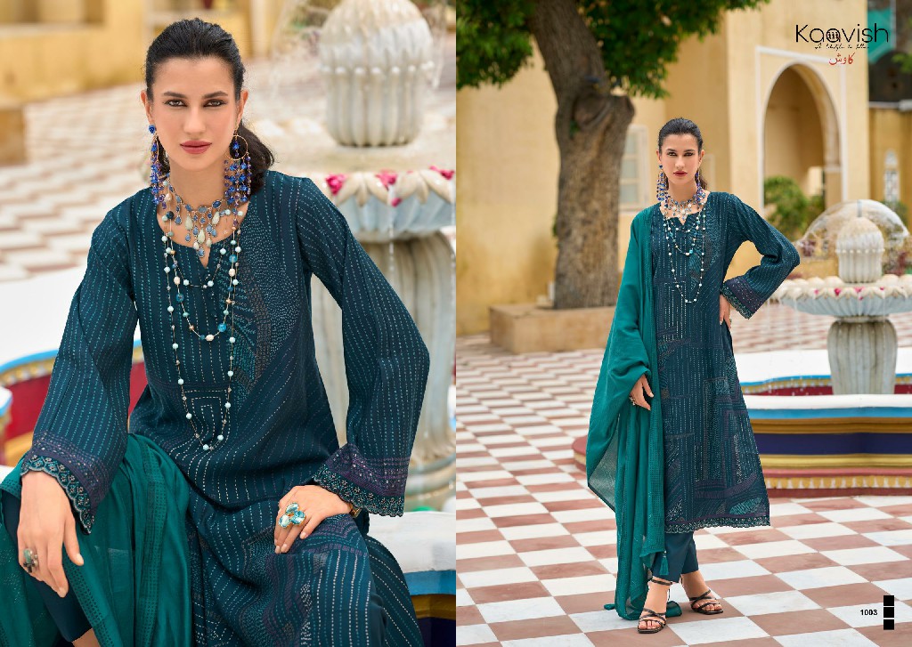 nilofer by kaavish unique colours viscose muslin dress material