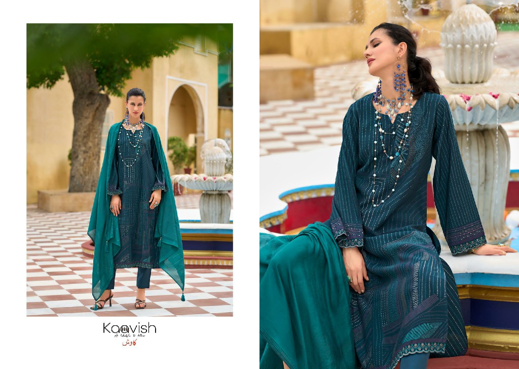 nilofer by kaavish unique colours viscose muslin dress material