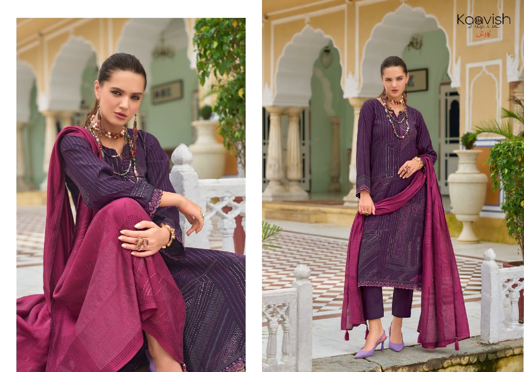 nilofer by kaavish unique colours viscose muslin dress material