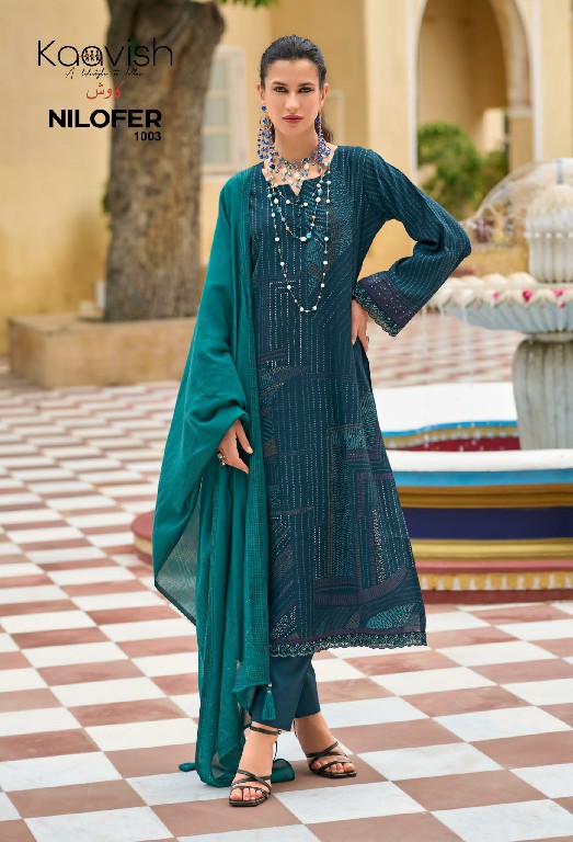 nilofer by kaavish unique colours viscose muslin dress material