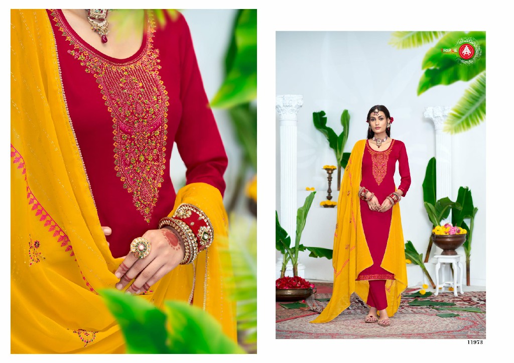 star light by triple aaa diamond work silk cotton suits for ladies