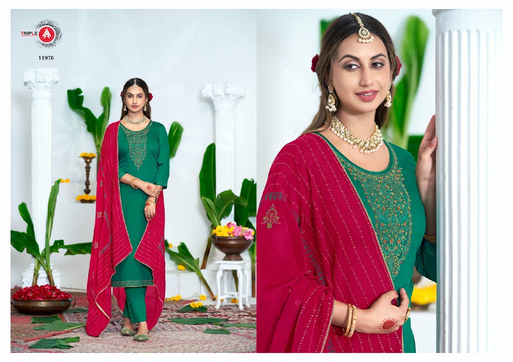 star light by triple aaa diamond work silk cotton suits for ladies