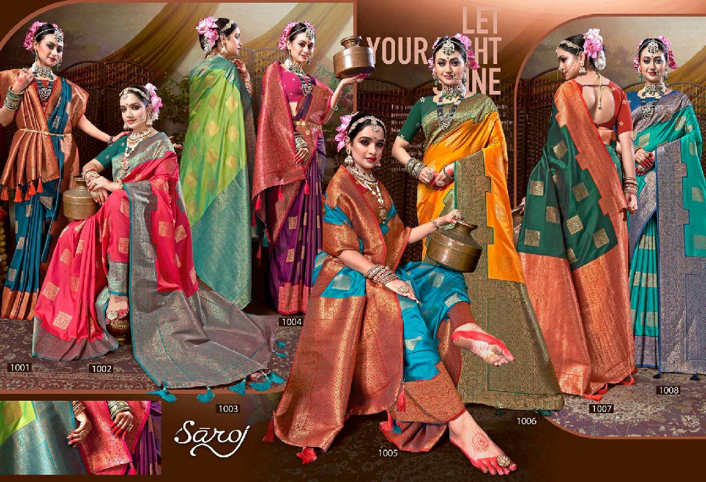 Saroj Utsav Vol-1 Wholesale Silk Fabrics Indian Sarees