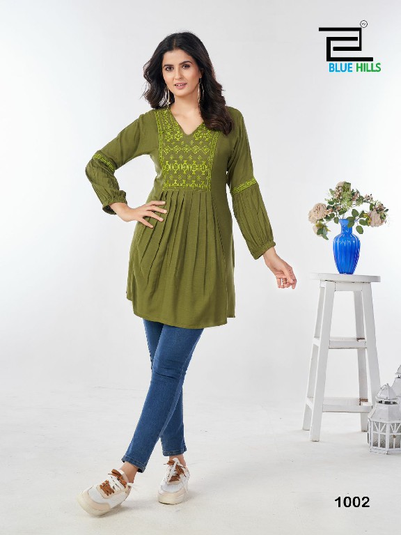 Blue Hills Manu Bhaker Wholesale 14 Kg Reyon Short Tops