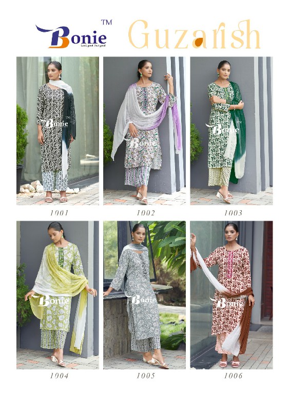 Bonie Guzarish Wholesale Kurti Plazzo And Dupatta Catalog