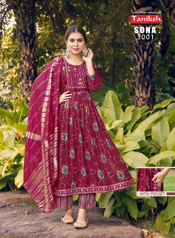 Taniksh Sona Vol-3 Wholesale Capsule Print Kurtis With Pant And Dupatta