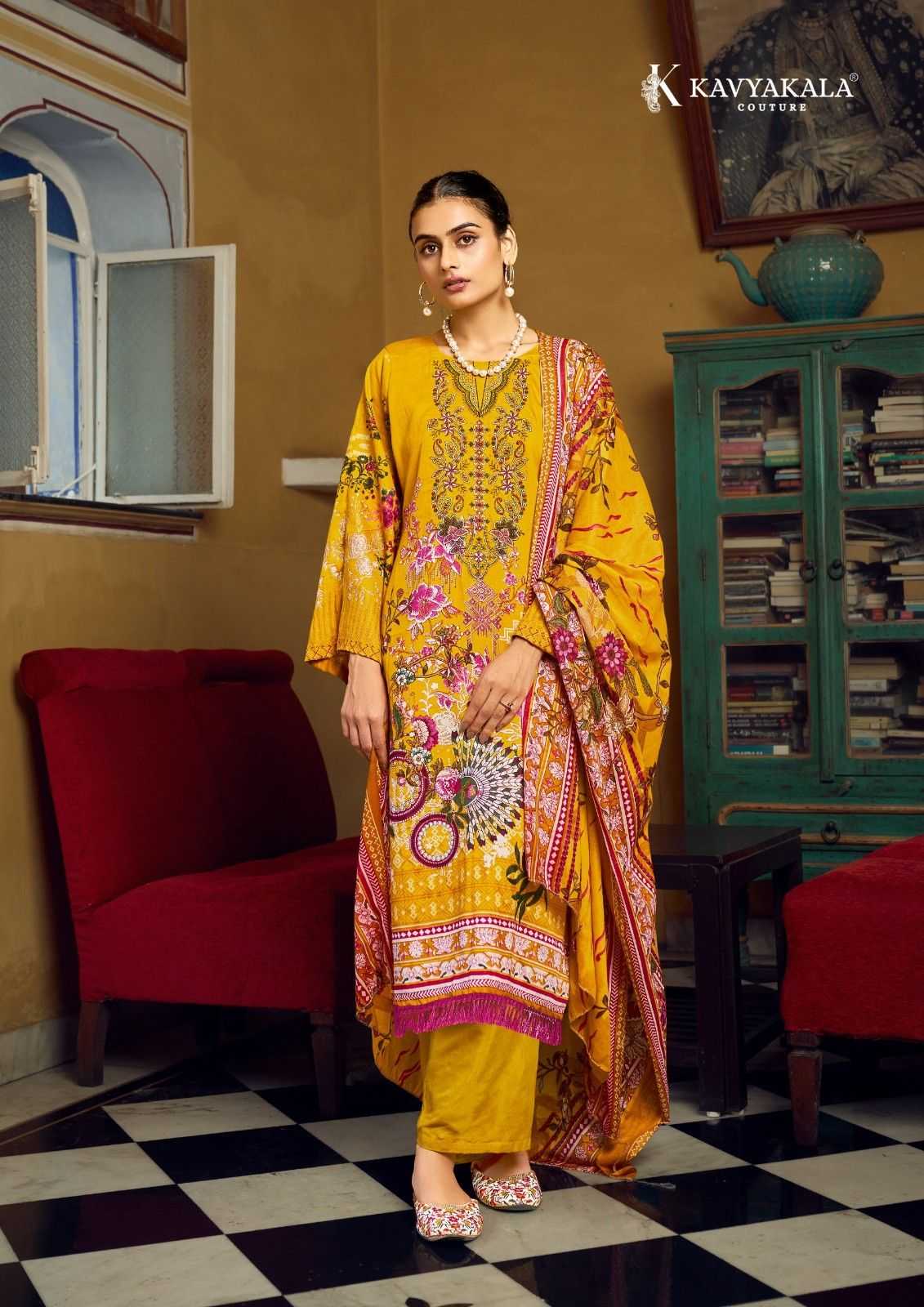 kishmish by kavyakala digital printed cotton pakistani suits collection