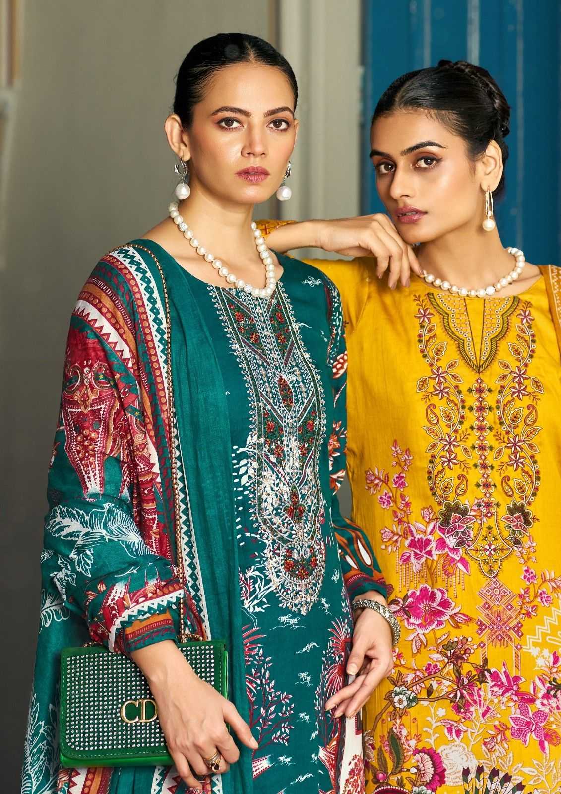 kishmish by kavyakala digital printed cotton pakistani suits collection