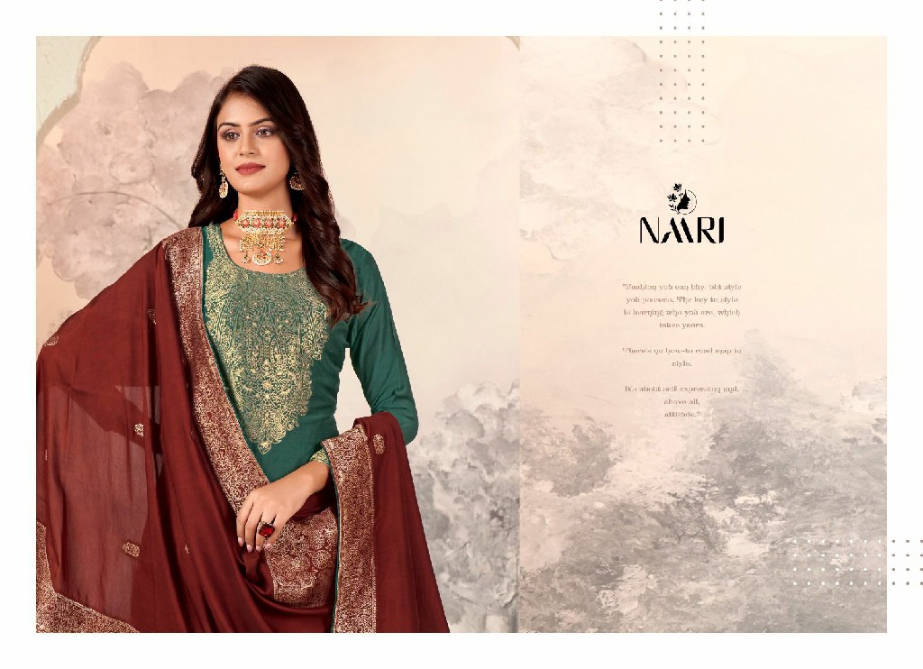 naari vanya elegance style muslin jacquard dress material exports