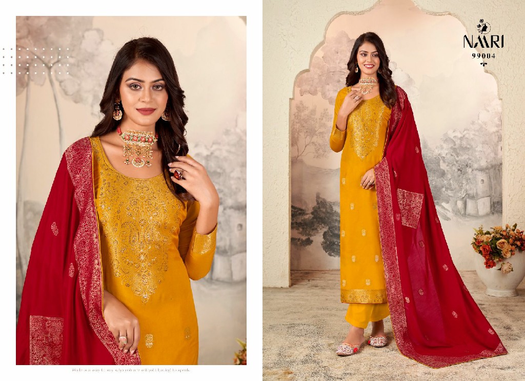 naari vanya elegance style muslin jacquard dress material exports