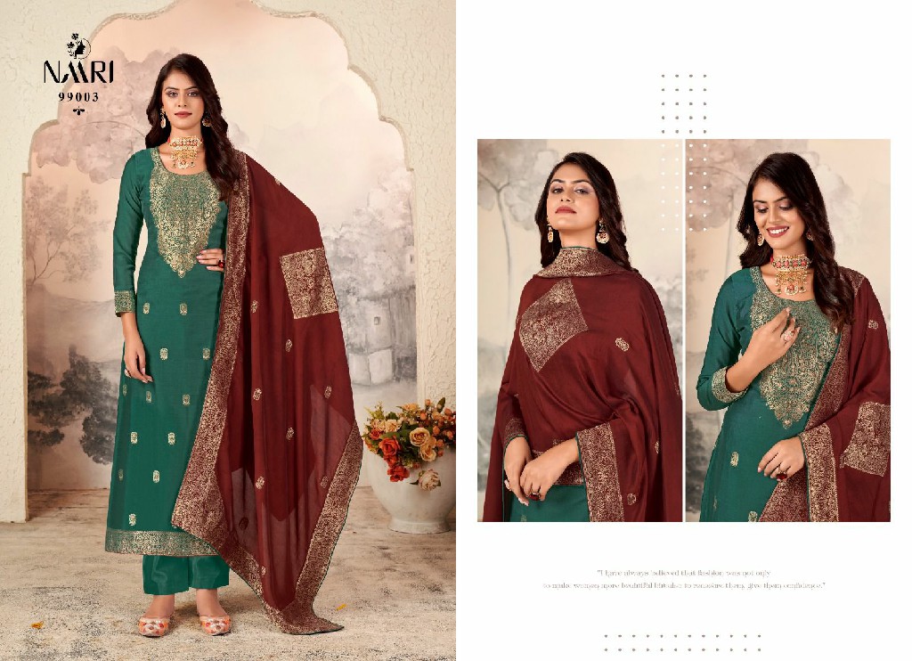 naari vanya elegance style muslin jacquard dress material exports