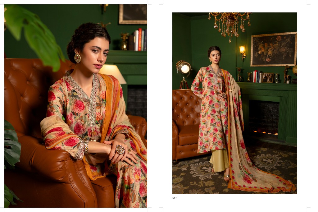 Saanja Saarthi Wholesale Viscose Muslin With Embroidery Work Salwar Suits