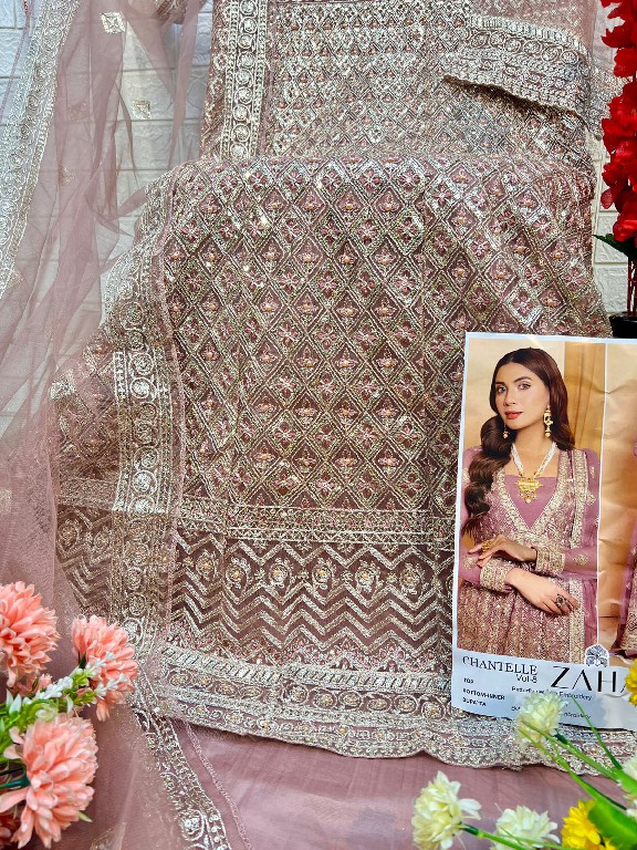 chantelle vol 8 by zaha butterfly net designer unstitch pakistani salwar suit