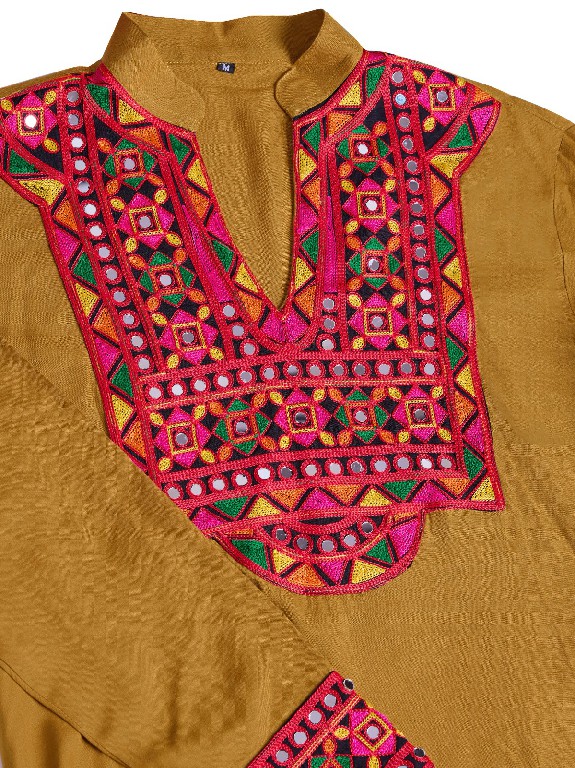 shubhvastra vastra vol 5 rayon embroidered work full stitch navratri mens kurta