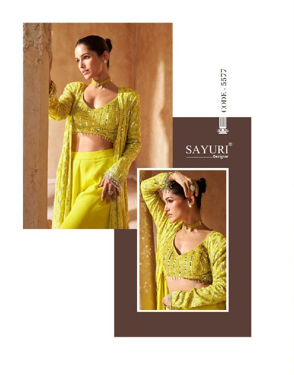 meraki by sayuri designer georgette exclusive full stitch indo western dress