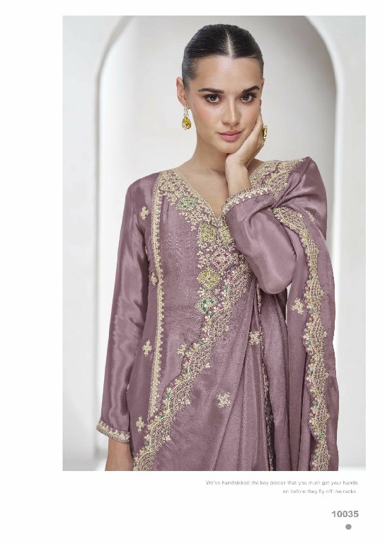 vaanya by aashirwad chinon silk occasion wear full stitch plazzo style 3pcs suit