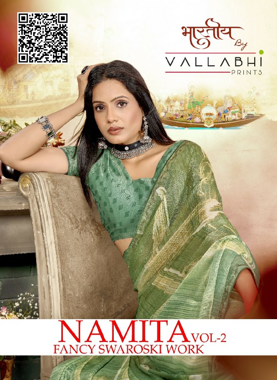 Vallabhi Namita Vol-2 Wholesale With Fancy Swaroski Work Sarees