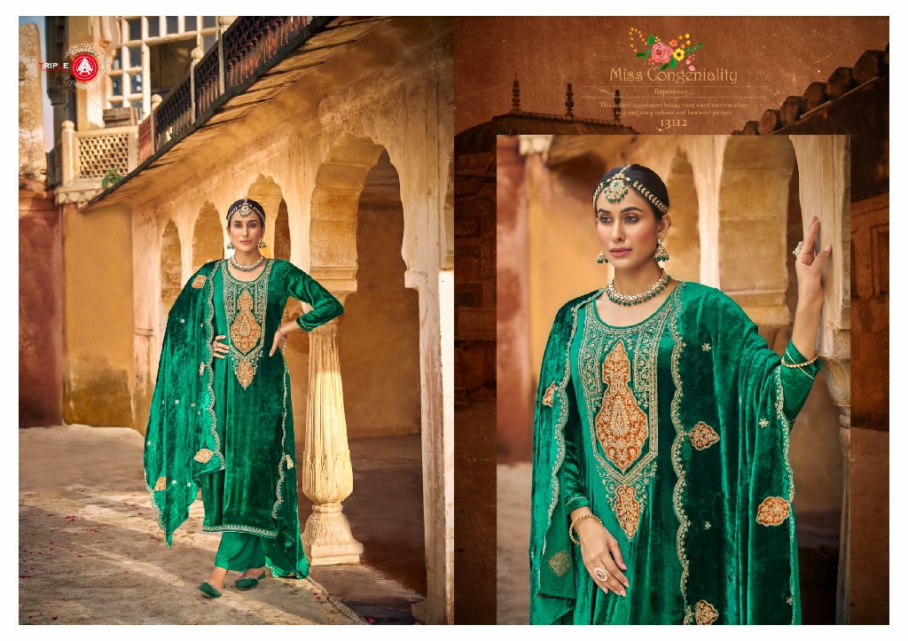 Triple AAA Taj Arabia Wholesale Viscose Makhmali Velvet Winter Suits