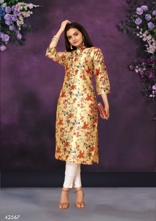 Mahotsav Sasya Vol-2 Wholesale Poly Chanderi Long Kurtis