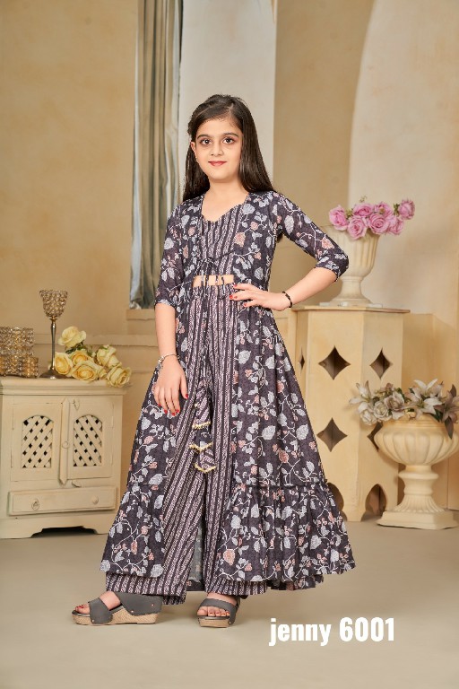 Lucaya Jenny Vol-6 Wholesale ethnic wear kids 3-piece indo western collection