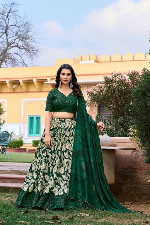 LNB Amrita Wholesale Tussar Silk Printed Lehenga Choli