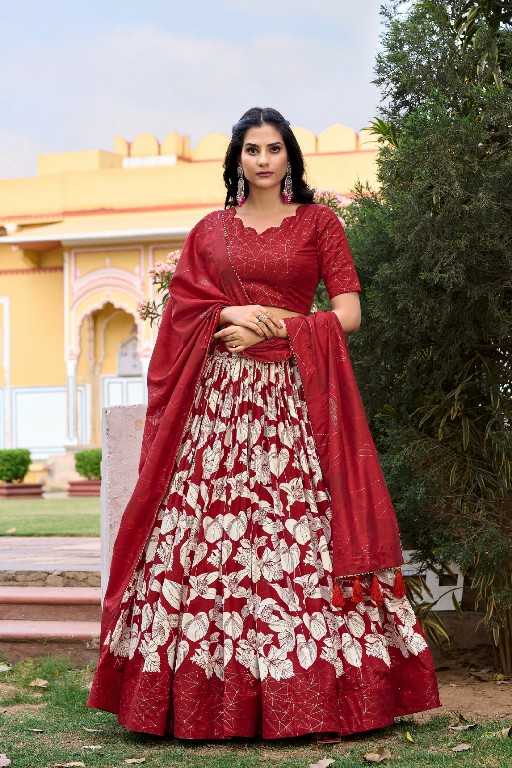 LNB Amrita Wholesale Tussar Silk Printed Lehenga Choli