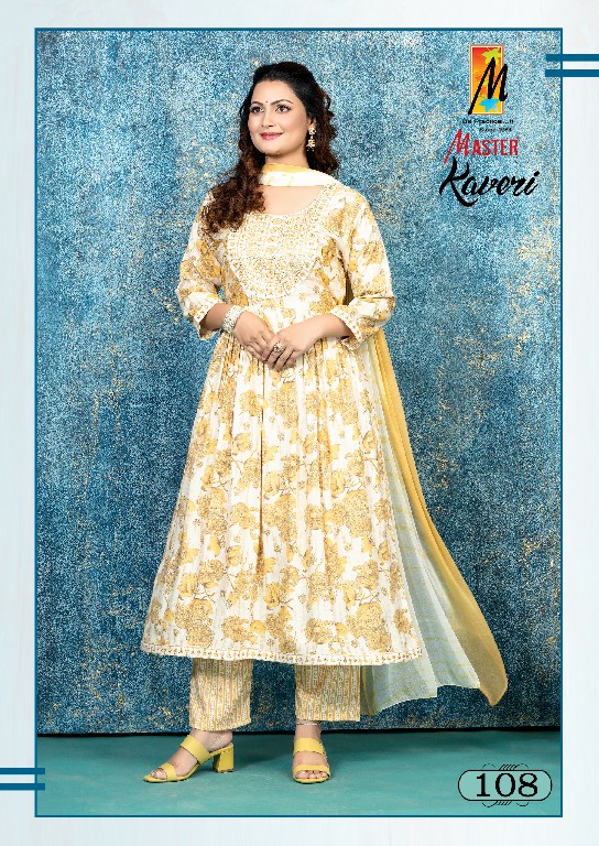 master kaveri capsule print full stitch casual churidar salwar kameez