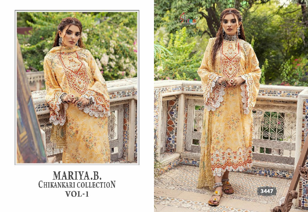 mariya b chikankari collection vol 1 by shree fab cotton pakistani 3pcs suits