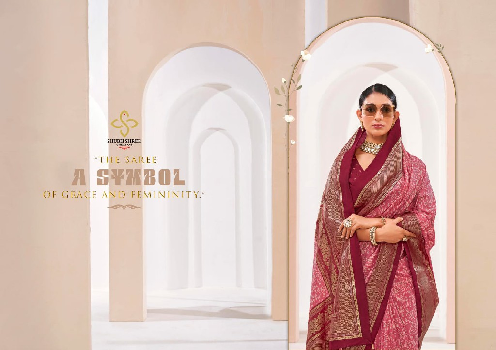 madhurika by shubh shree creation unique print velvet saree collection