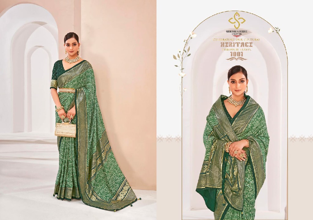madhurika by shubh shree creation unique print velvet saree collection