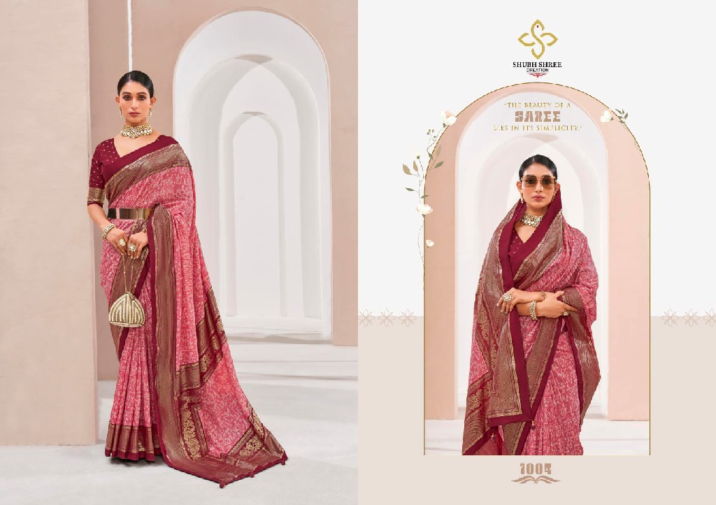madhurika by shubh shree creation unique print velvet saree collection