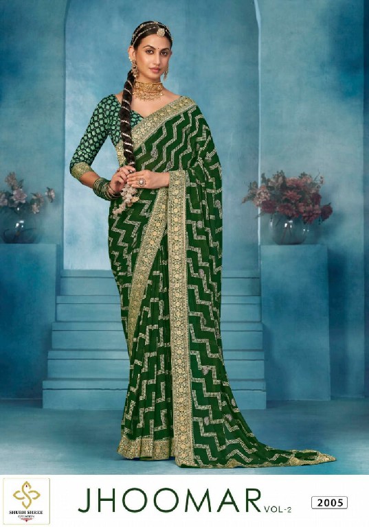 Shubh Shree Jhoomar Vol-2 Wholesale Heaavy Weightless Indian Sarees