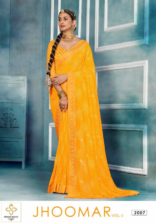 Shubh Shree Jhoomar Vol-2 Wholesale Heaavy Weightless Indian Sarees