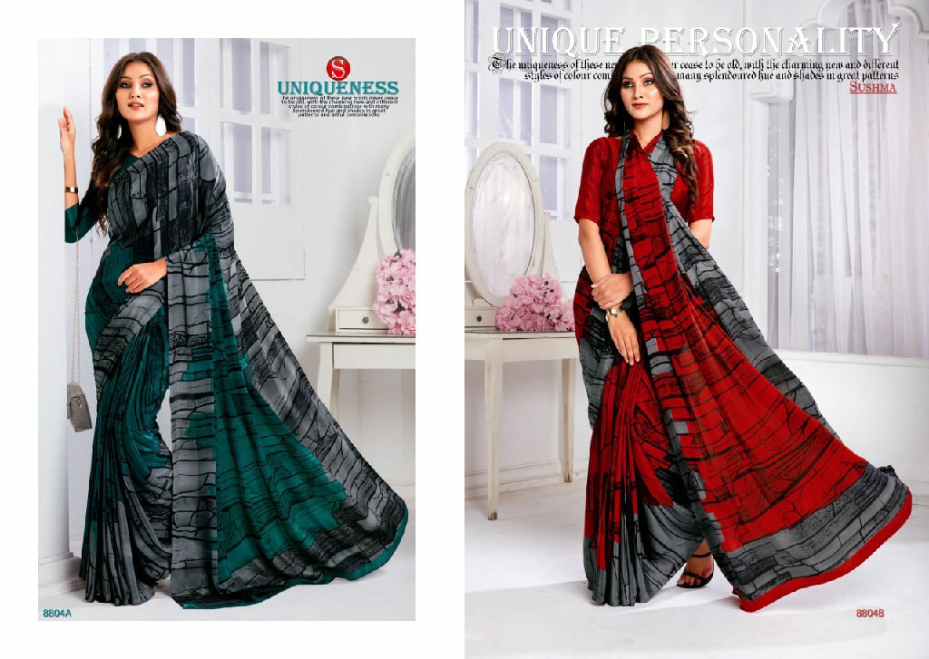 Sushma Euphoria Wholesale Printed Crepe Sarees