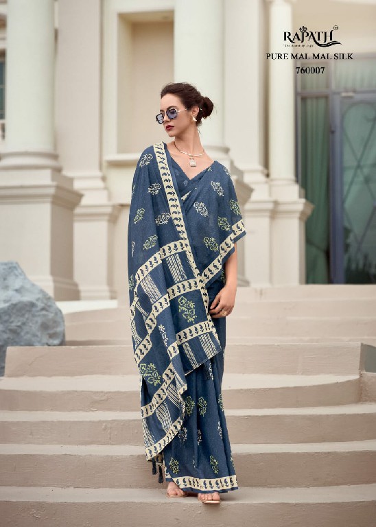 Rajpath Resham Silk Wholesale Pure Mal Mal Silk Ethnic Sarees