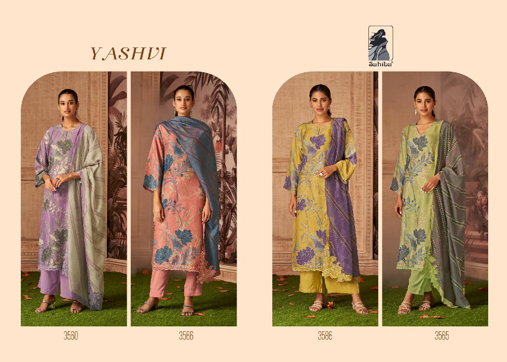 yashvi by sahiba viscose simmer designer pakistani dress material