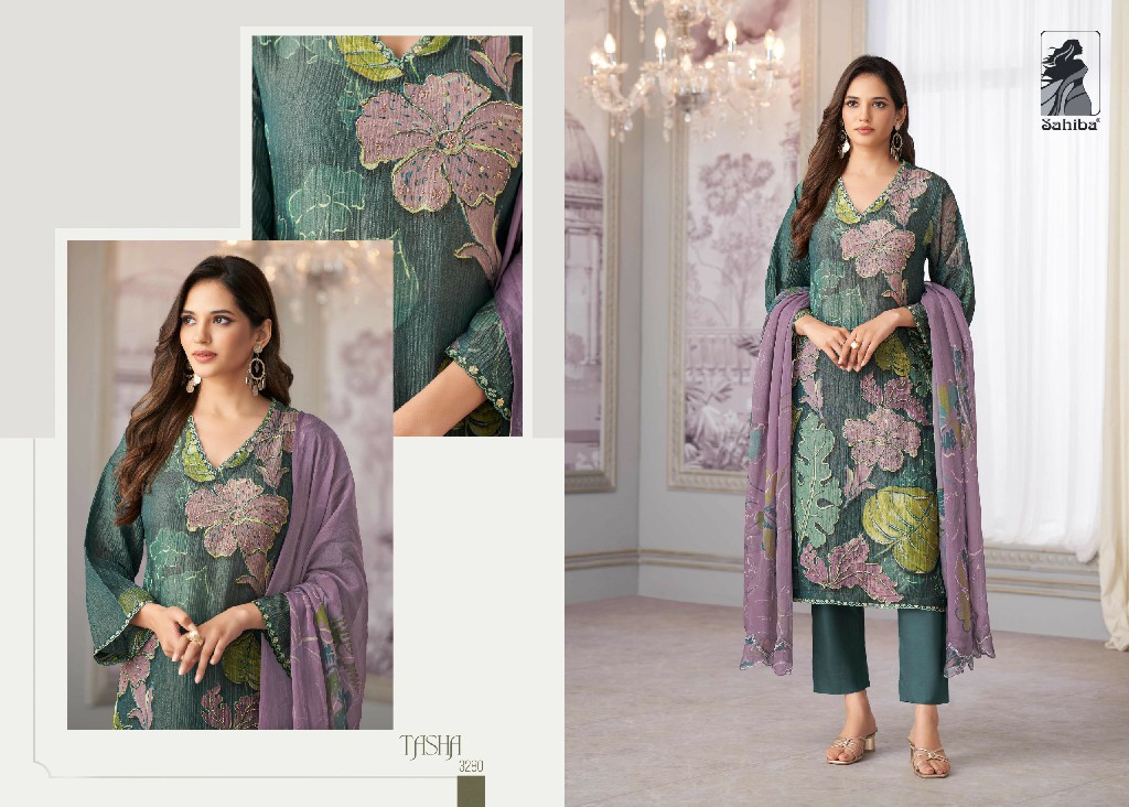 tasha by sahiba simmer tissue crush organza silk trendy suits