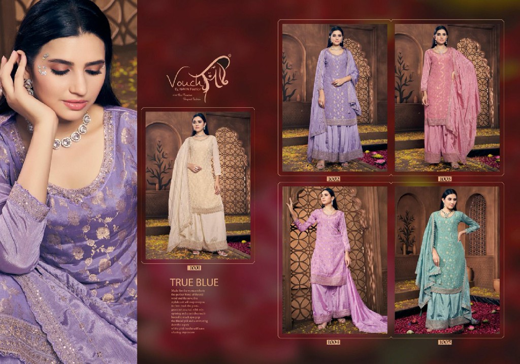 noor mahal vol 4 by vouch viscose chinon designer unstitch salwar kameez