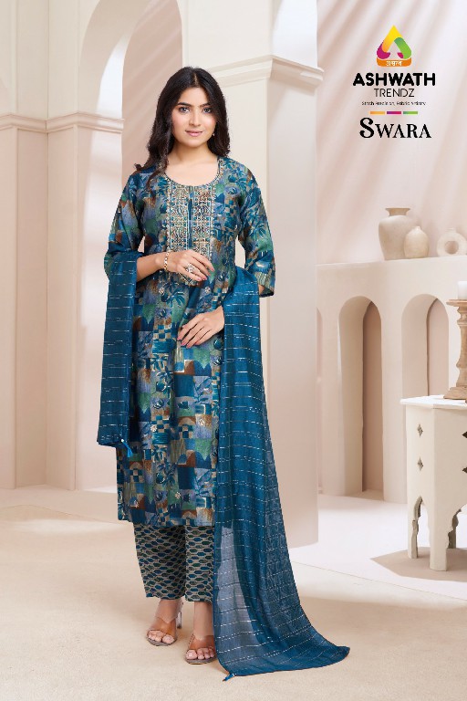 Ashwath Swara Wholesale Straight Top With Pant And Dupatta