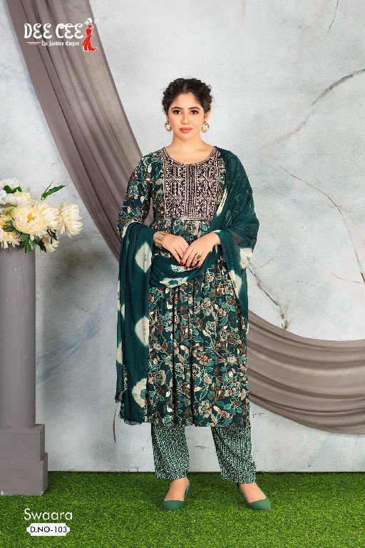 Dee Cee Swaara Wholesale Ghere Top With Pant And Dupatta