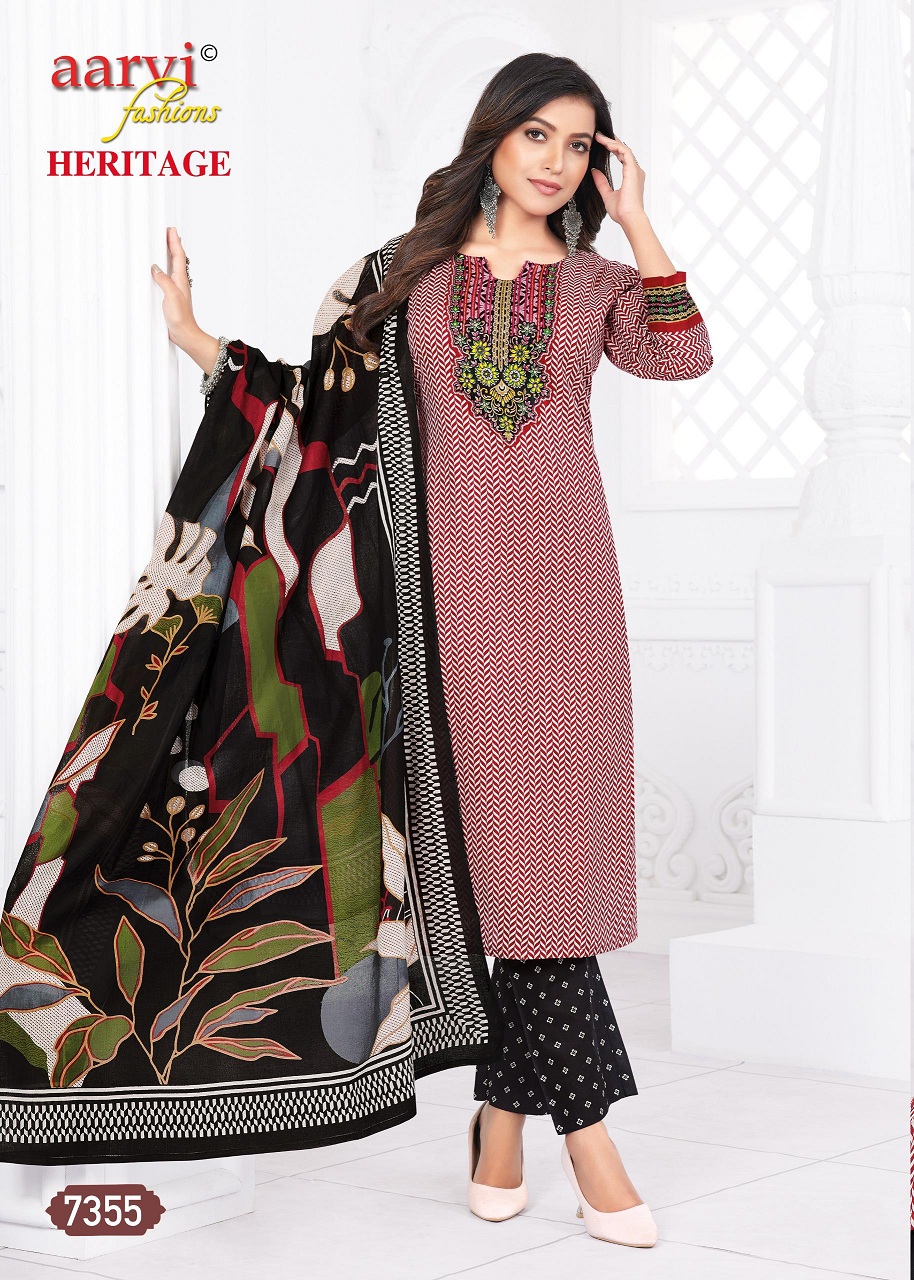 Aarvi Heritage Vol-2 Wholesale Katha Work Tops With Pant And Dupatta