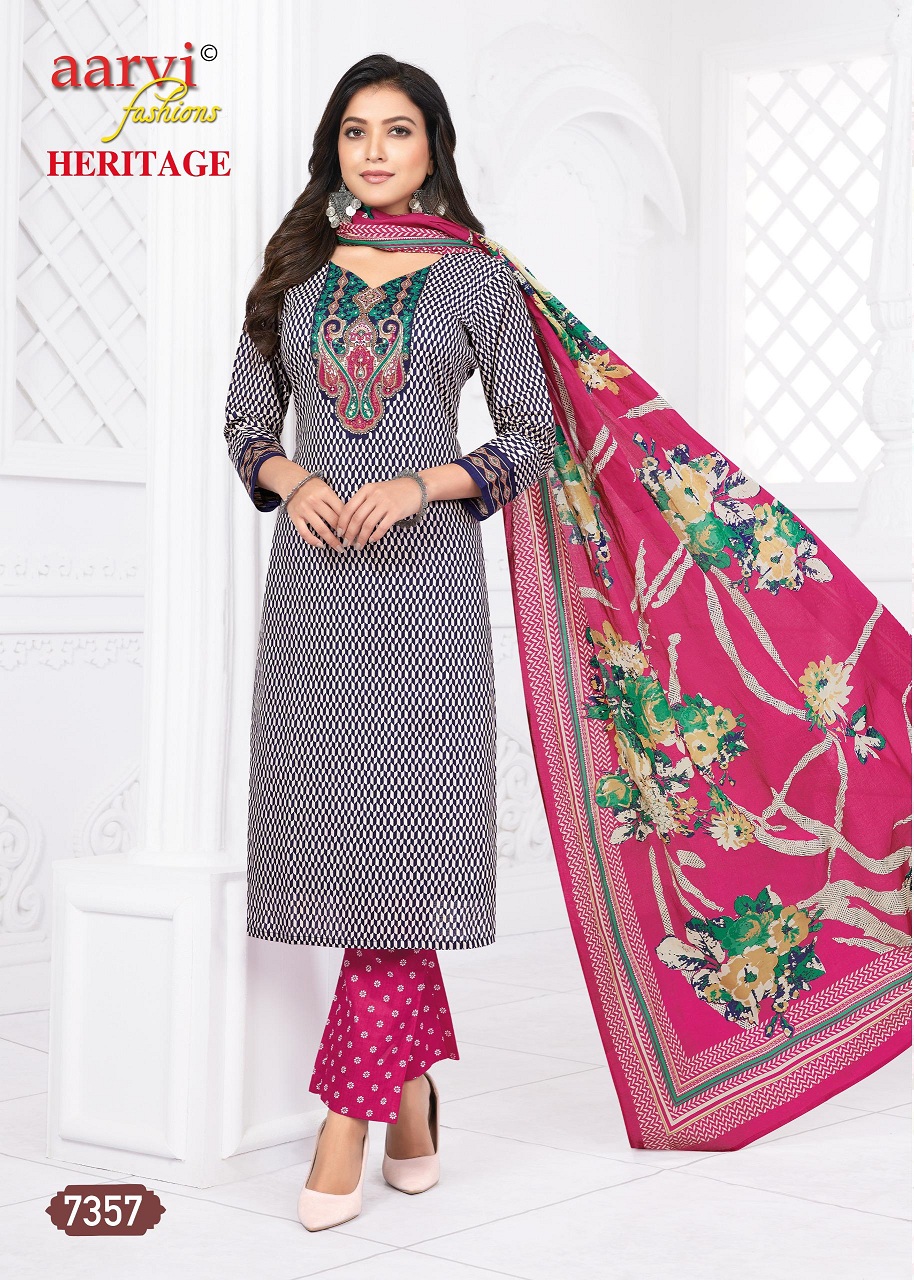 Aarvi Heritage Vol-2 Wholesale Katha Work Tops With Pant And Dupatta