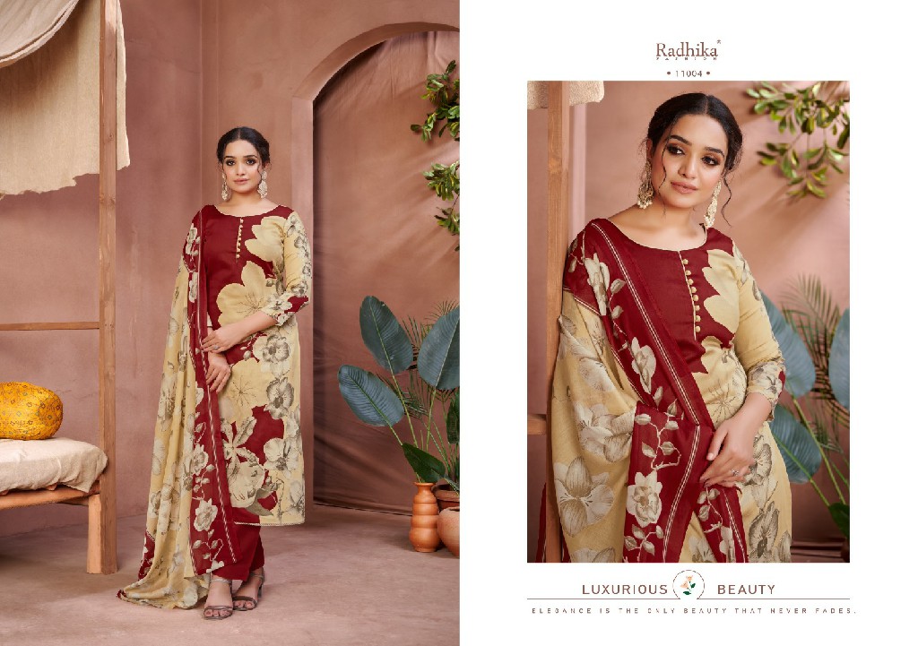 floral by radhika azara zam cotton designer print suits online