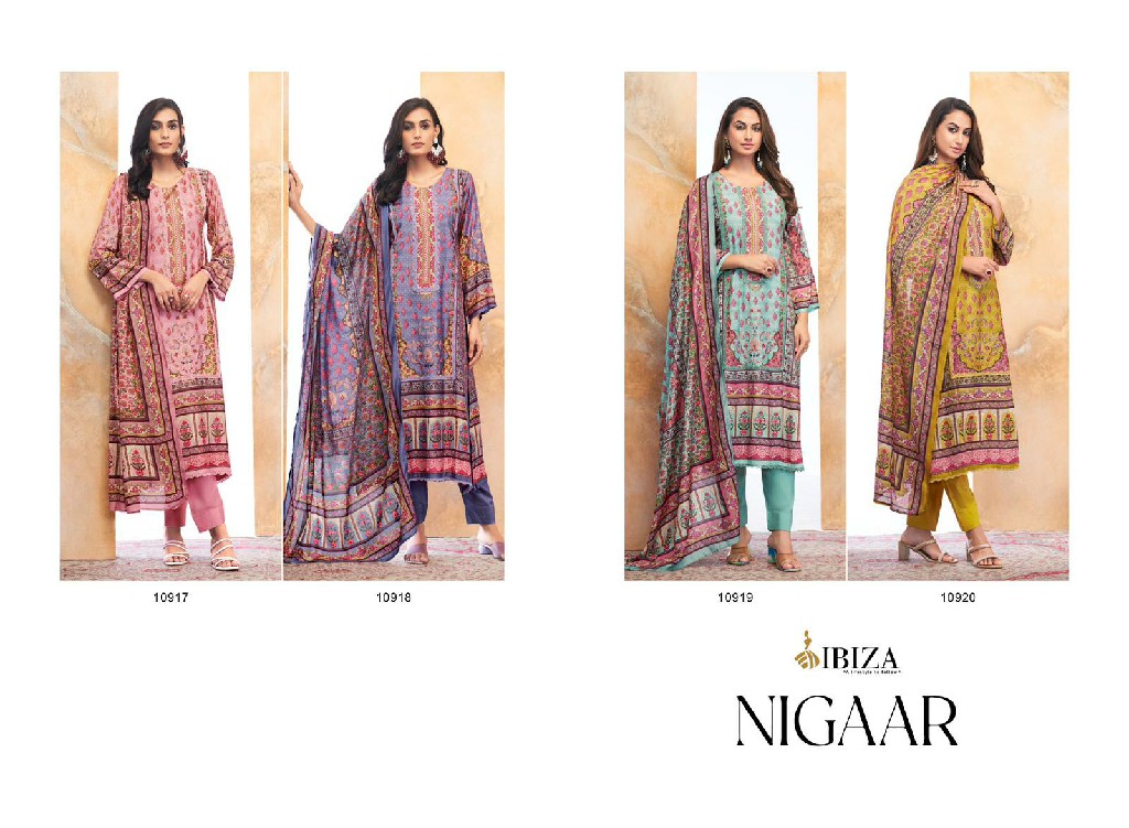 nigaar by ibiza muslin digital print modern pakistani unstitch salwar suit