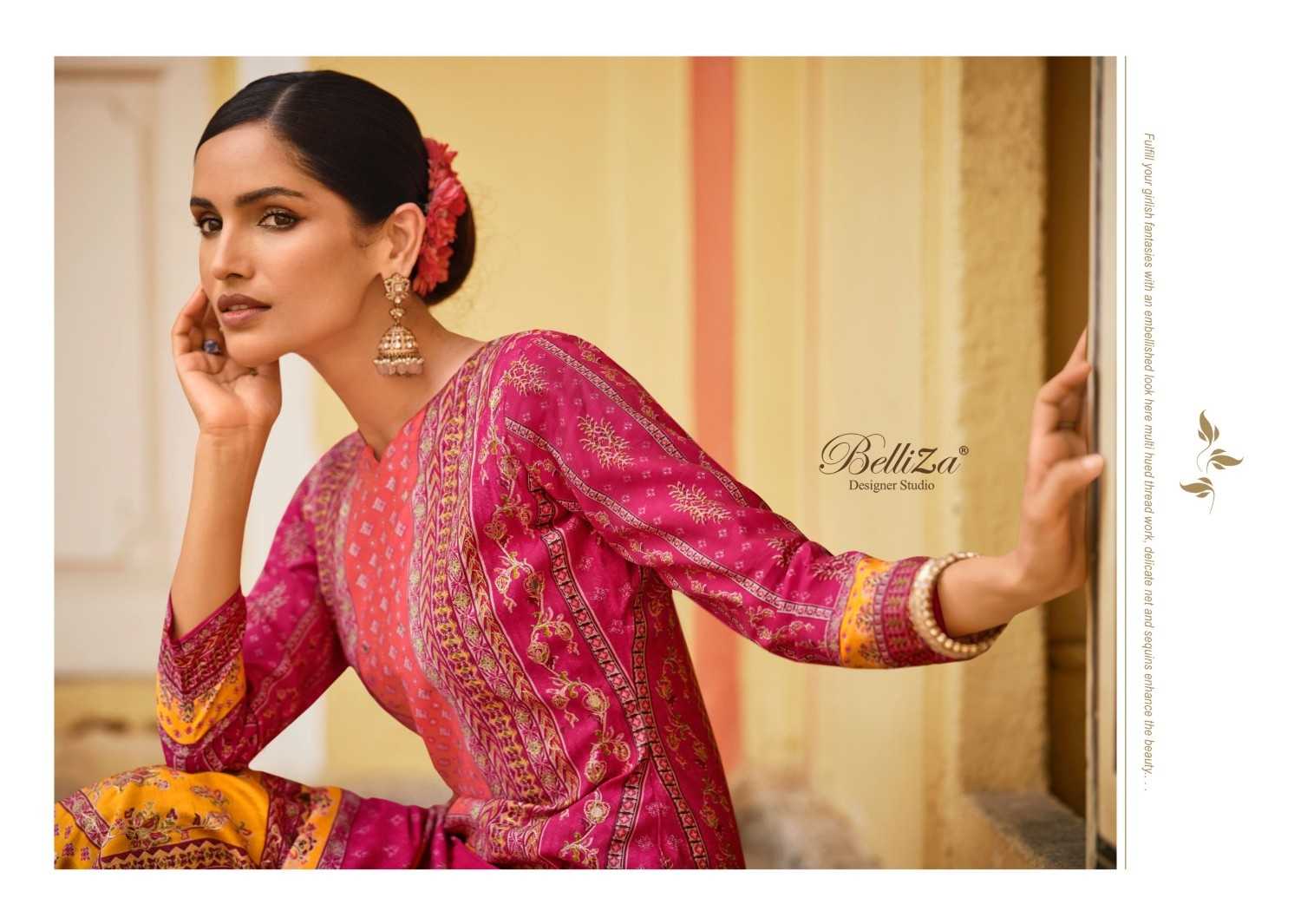 nusrat by belliza designer classic look viscose suits online