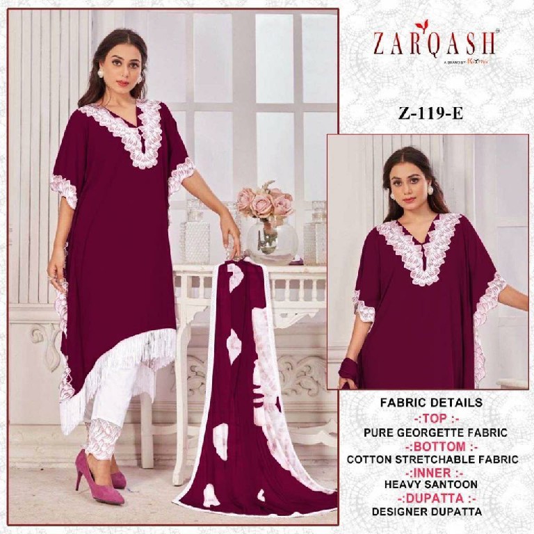 Zarqash Z-119 Wholesale Readymade Indian Pakistani Salwar Suits