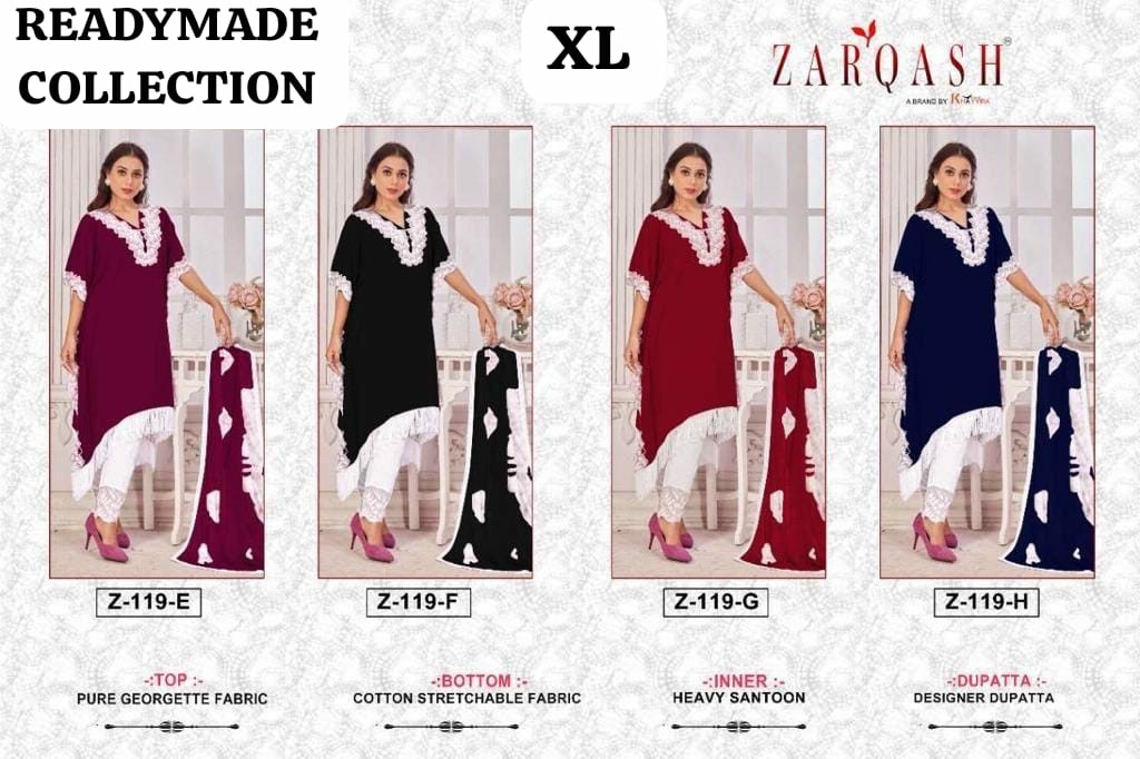 Zarqash Z-119 Wholesale Readymade Indian Pakistani Salwar Suits