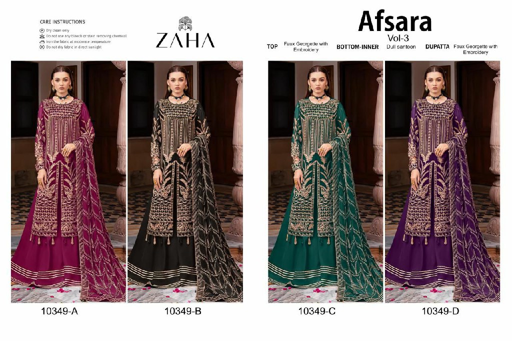 Zaha Afsara Vol-3 Wholesale Indian Pakistani Concept Salwar Suits