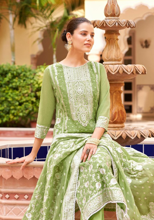 Alok Elegant Touch Vol-3 Wholesale Cotton Dyed With Thread Work And Swarovski Diamond Dress Material