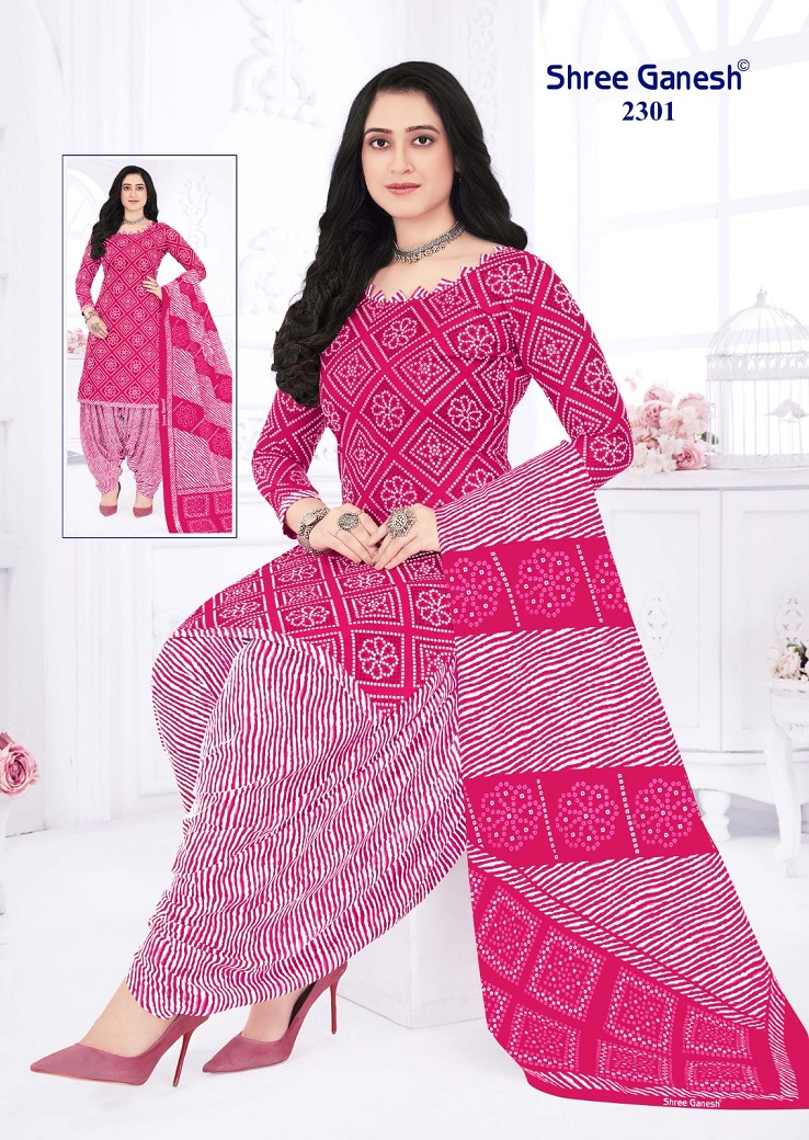 Shree Ganesh Bandhani Patiyala Special Vol-3 Wholesale Cotton Printed Dress Material